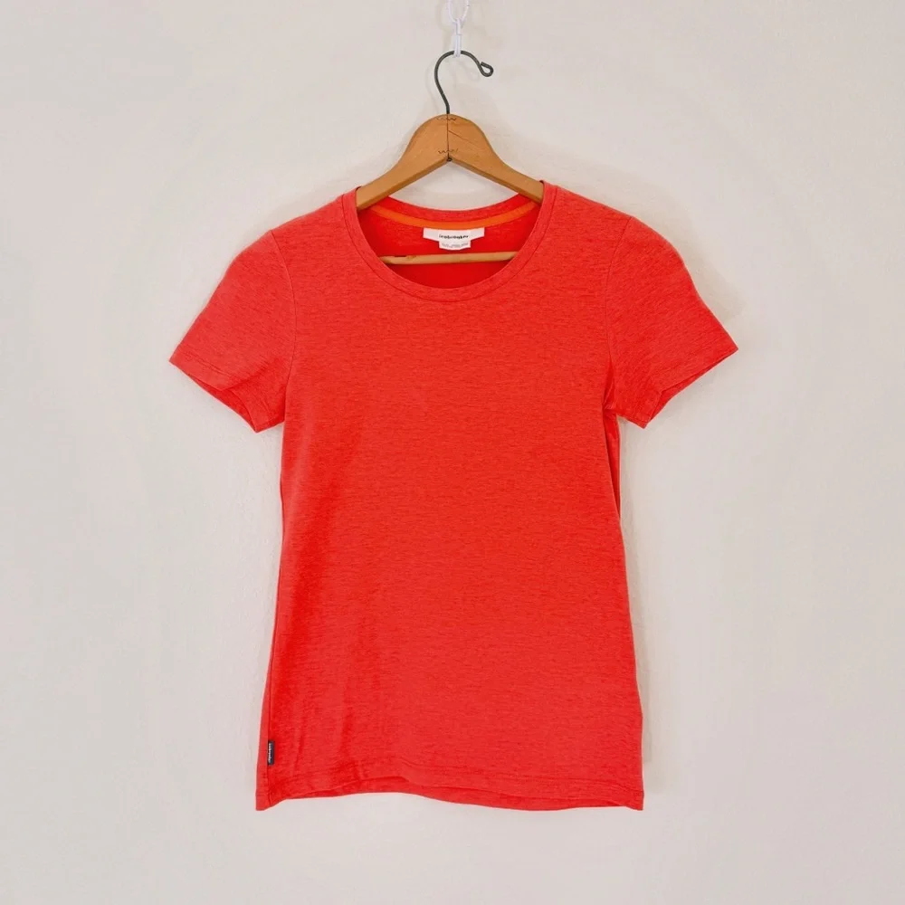 Icebreaker Merino Cotton Blend Women’s Tee – Orange - Picture 2 of 11